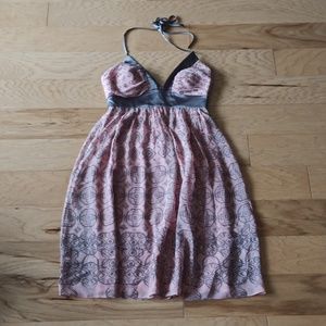 NWT Max and Cleo Pink Midi Halter Dress - SIZE 8